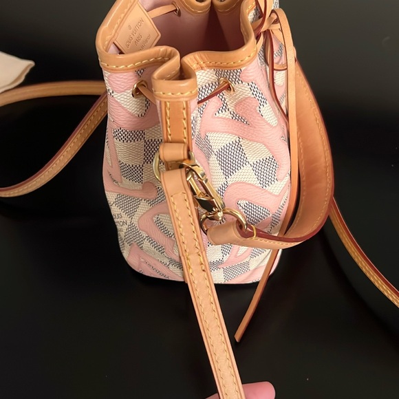 Louis Vuitton Damier Azur Tahiti Nano Noe Shoulder Bag - Picture 12 of 17